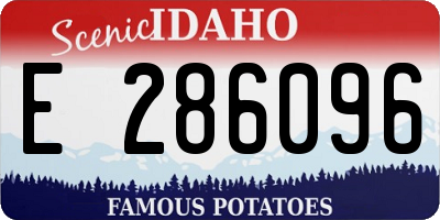 ID license plate E286096