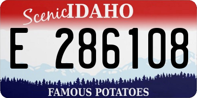 ID license plate E286108