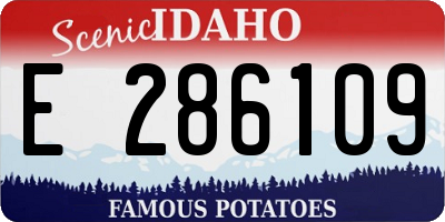 ID license plate E286109