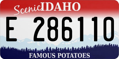 ID license plate E286110