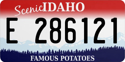 ID license plate E286121