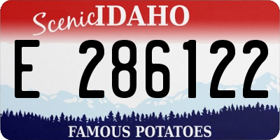 ID license plate E286122