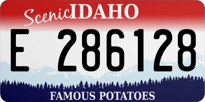 ID license plate E286128