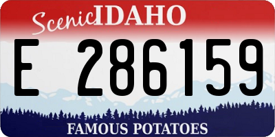 ID license plate E286159