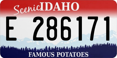 ID license plate E286171