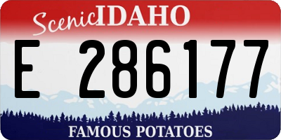 ID license plate E286177
