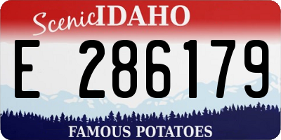 ID license plate E286179