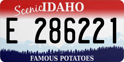 ID license plate E286221