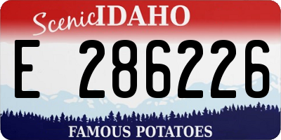 ID license plate E286226
