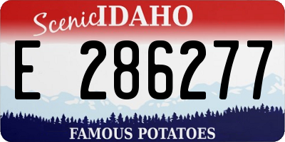 ID license plate E286277