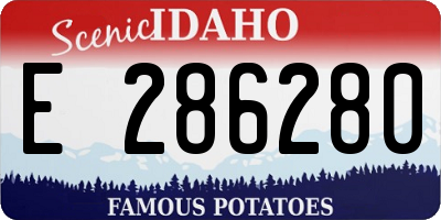 ID license plate E286280