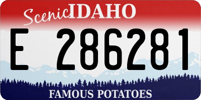 ID license plate E286281