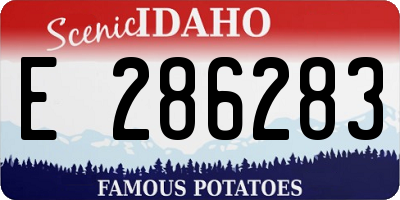 ID license plate E286283