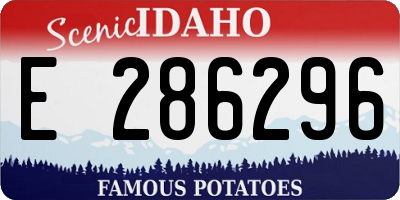 ID license plate E286296