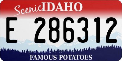 ID license plate E286312