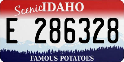 ID license plate E286328