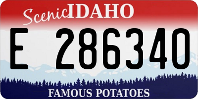 ID license plate E286340