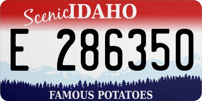 ID license plate E286350