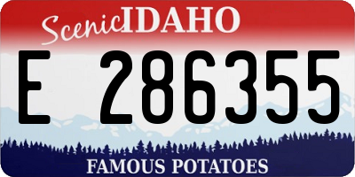 ID license plate E286355