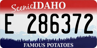 ID license plate E286372