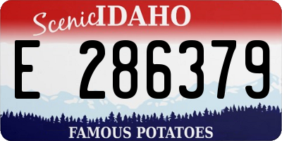 ID license plate E286379