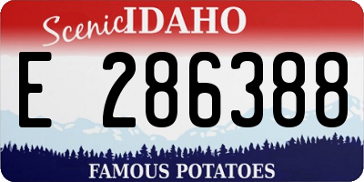 ID license plate E286388