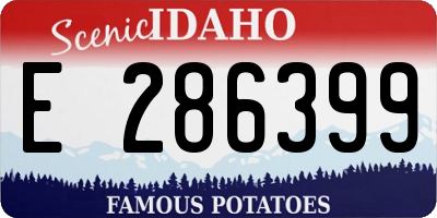 ID license plate E286399
