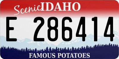 ID license plate E286414
