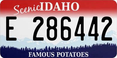 ID license plate E286442