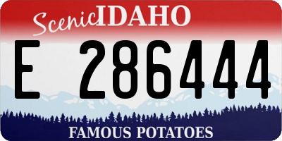 ID license plate E286444