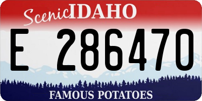 ID license plate E286470