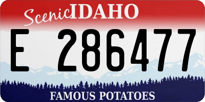 ID license plate E286477