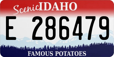 ID license plate E286479