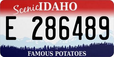 ID license plate E286489