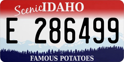 ID license plate E286499