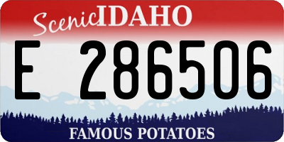 ID license plate E286506