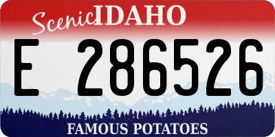 ID license plate E286526