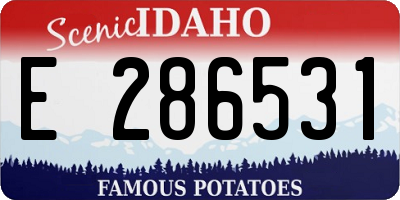ID license plate E286531
