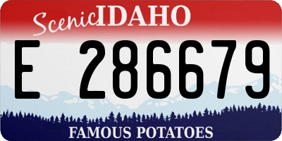 ID license plate E286679