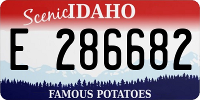 ID license plate E286682