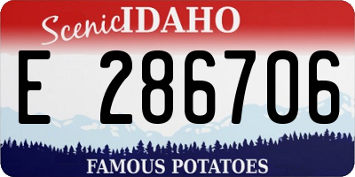 ID license plate E286706