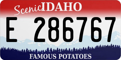 ID license plate E286767