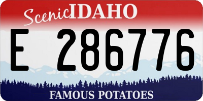 ID license plate E286776