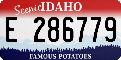 ID license plate E286779