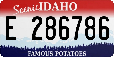 ID license plate E286786