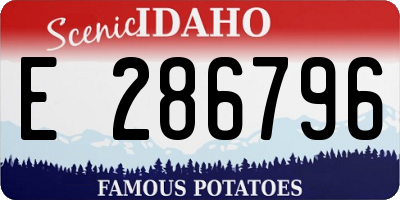 ID license plate E286796