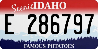 ID license plate E286797