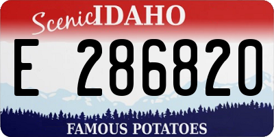 ID license plate E286820