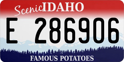 ID license plate E286906