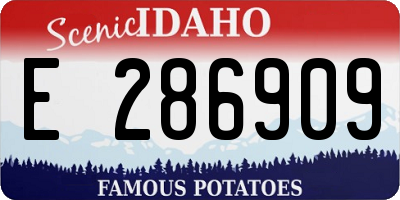 ID license plate E286909
